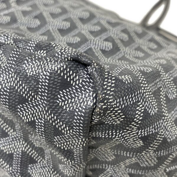 38072651 9 Goyard Saint Louis GM Tote Bag Dark Gray White Light Gray Leather