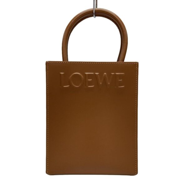 38097827 1 Loewe Standard A5 Tote Bag Leather Brown