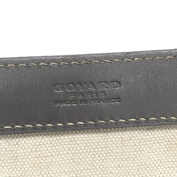 38097831 12 Goyard Belle Chasse PM Tote Bag Gray Leather