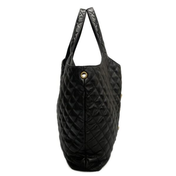 38117689 2 Saint Laurent Icar Maxi Shopping Bag Tote Bag Quilted Lambskin Black