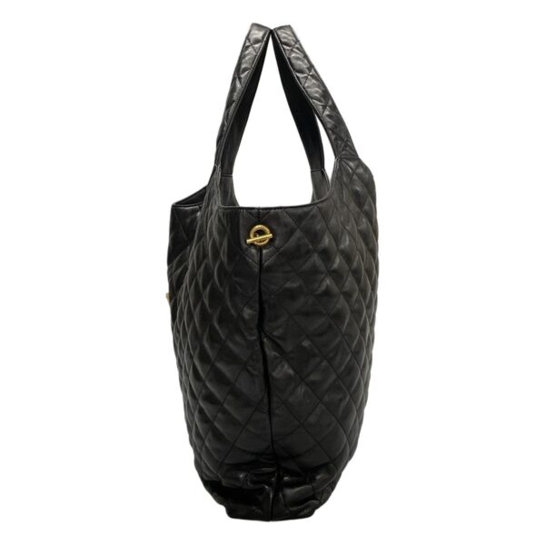 38117689 4 Saint Laurent Icar Maxi Shopping Bag Tote Bag Quilted Lambskin Black