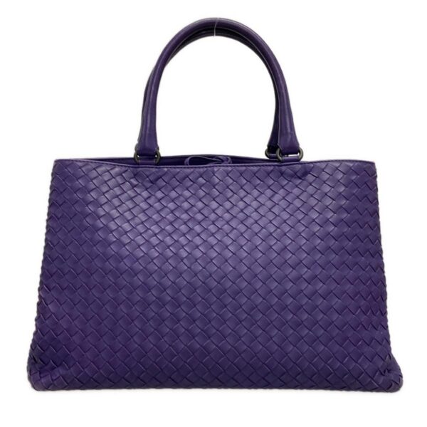 38150716 1 Bottega Veneta Intrecciato Tote Bag Leather Purple