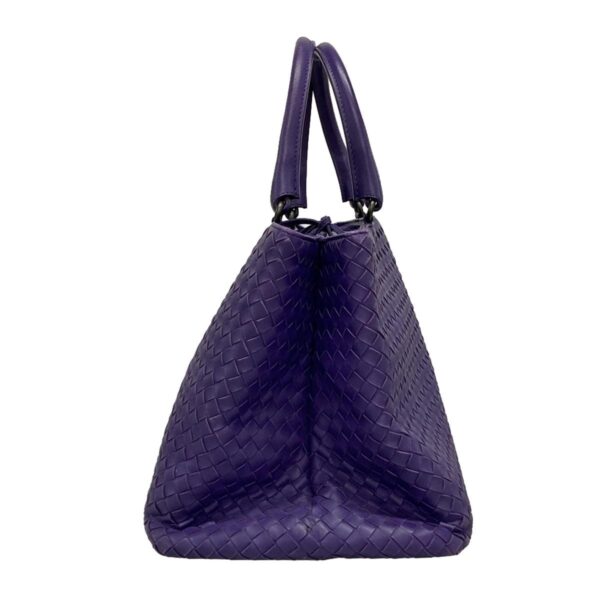 38150716 4 Bottega Veneta Intrecciato Tote Bag Leather Purple