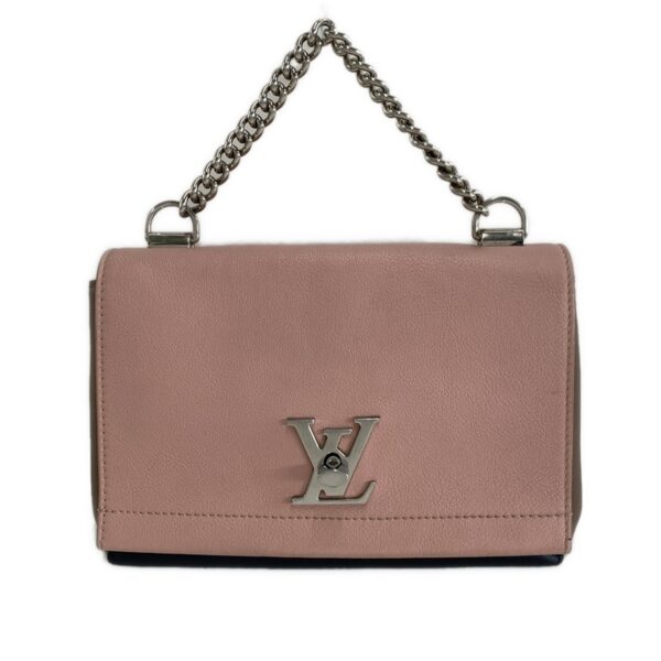 38151931 1 Louis Vuitton Lock Me II BB Handbag Pink Beige