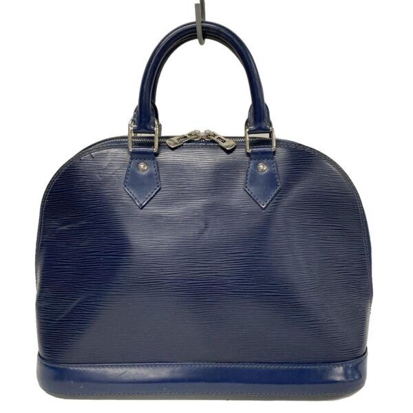 38151967 1 Louis Vuitton Alma PM Handbag Leather Andigo Blue