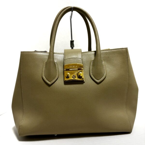 38451526 1 Furla Metropolis Tote Bag Leather Beige