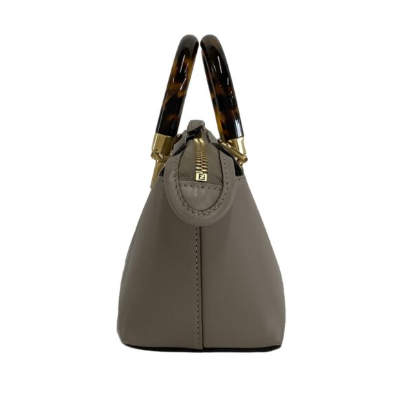 38451548 4 Fendi Mini Visible Handbag Leather Greige