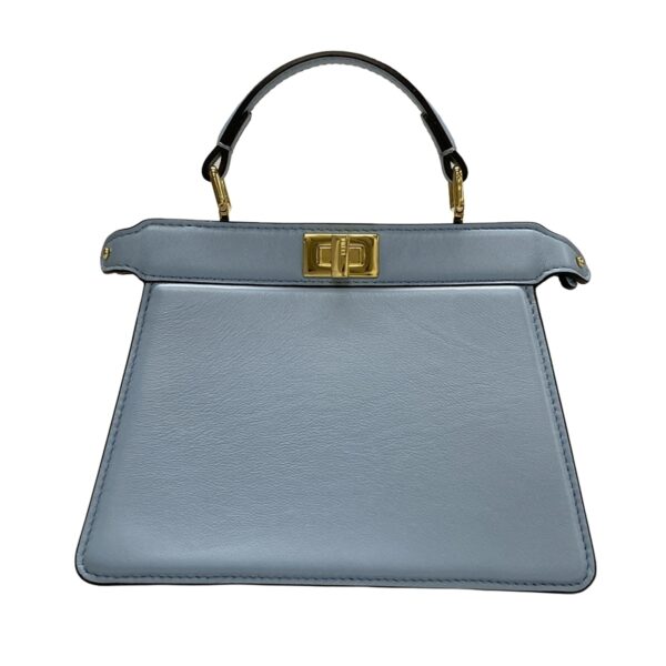 38451549 1 Fendi Peekaboo Isee You Petit Handbag Leather Blue