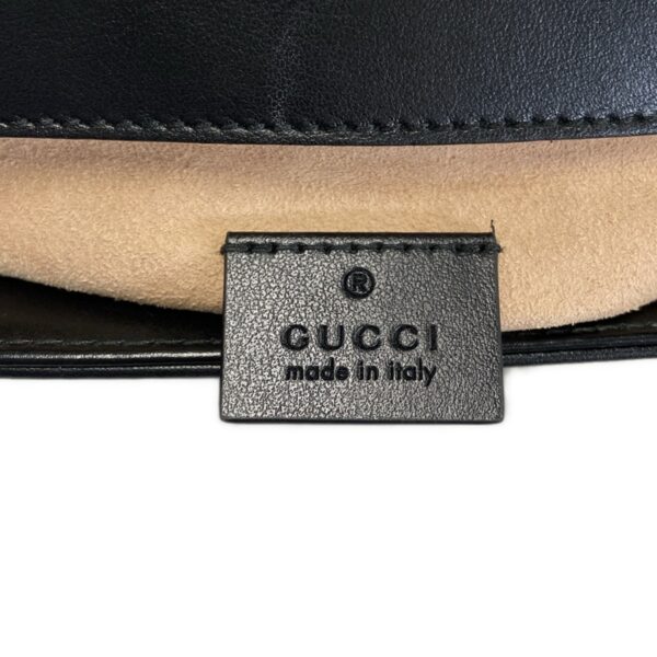 38451571 12 Gucci GG Marmont Mini Top Handle Bag Handbag Leather Black