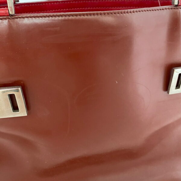 38451596 9 Salvatore Ferragamo Gancini Handbag Leather Red