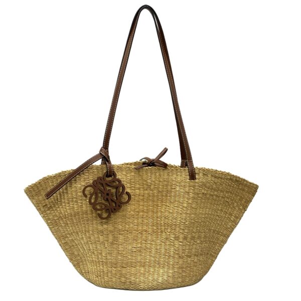 38451616 1 Loewe Shell Basket Tote Bag Beige Brown