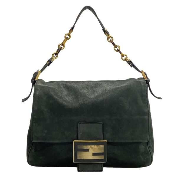 38451907 1 Fendi Big Mamma Shoulder Bag Chain Shoulder Leather Green