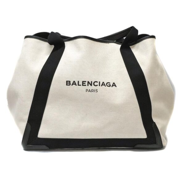 4 1 Balenciaga Blue Cabas Tote Bag Canvas Black