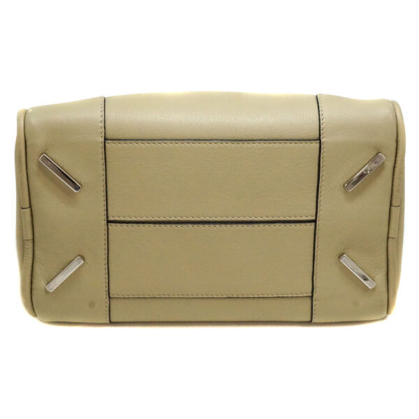 4 Loewe Amazona 75 Leather Handbag Beige