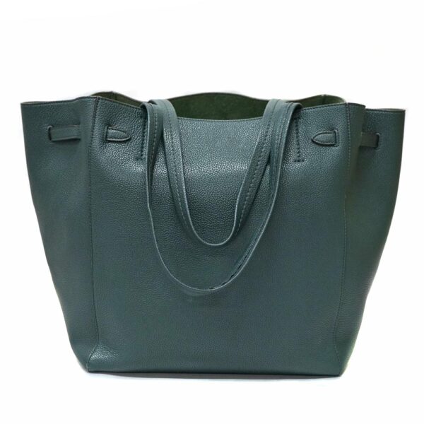 4131 2 Celine Hippo Phantom Medium Tote Bag Black