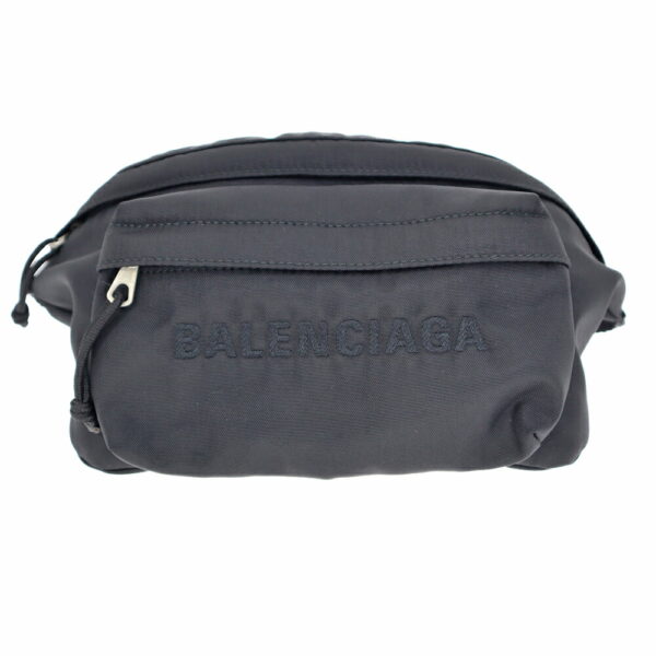 4369 2 Balenciaga Nylon Body Bag Black