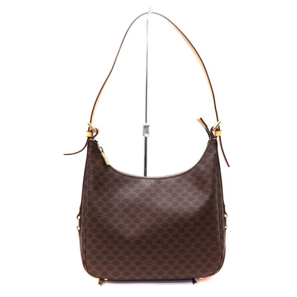 4434 1 Celine Shoulder Leather Bag Brown