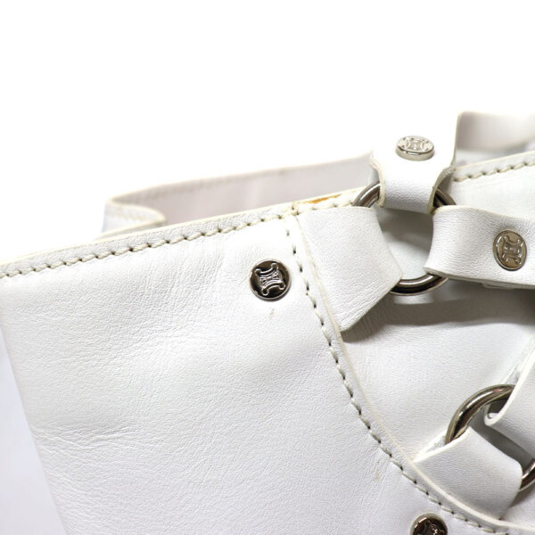 4475 10 Celine Handbag White