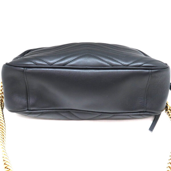 4925 5 Gucci GG Marmont Shoulder Bag Leather Black