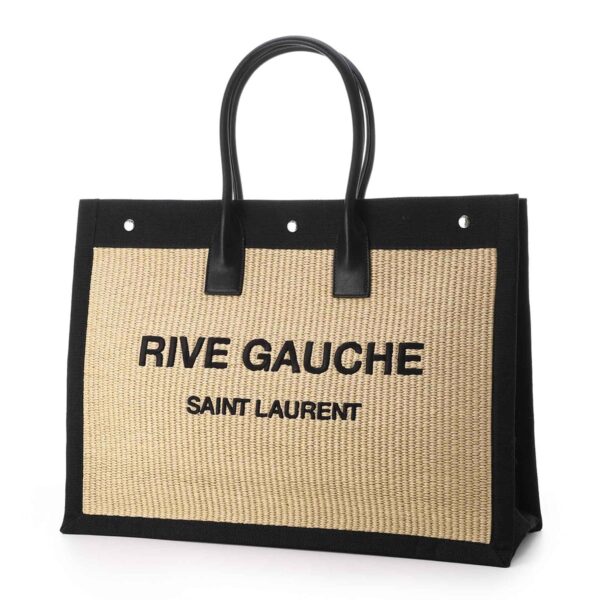 499290 2m21e 707001 Saint Laurent Rive Gauche Tote Bag Beige