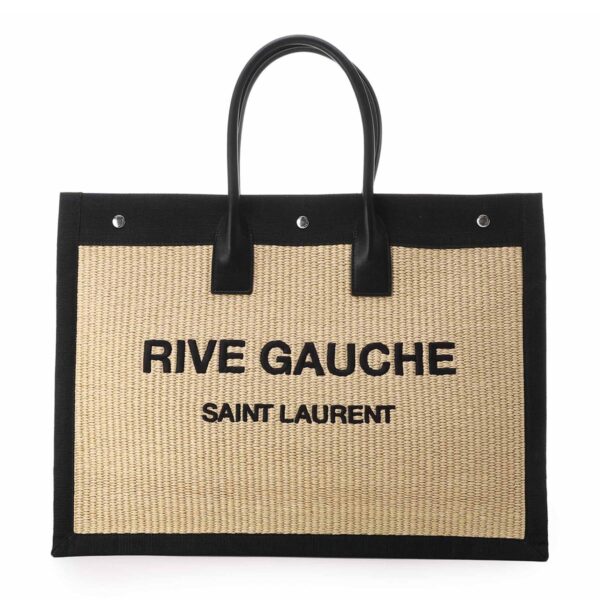 499290 2m21e 707002 Saint Laurent Rive Gauche Tote Bag Beige