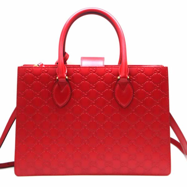 5144 2 Gucci 2WAY Handbag Leather Red