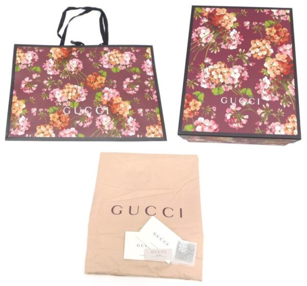 OLYMPUS DIGITAL CAMERA Gucci Backpack GG Blooms Flower Print Antique Rose