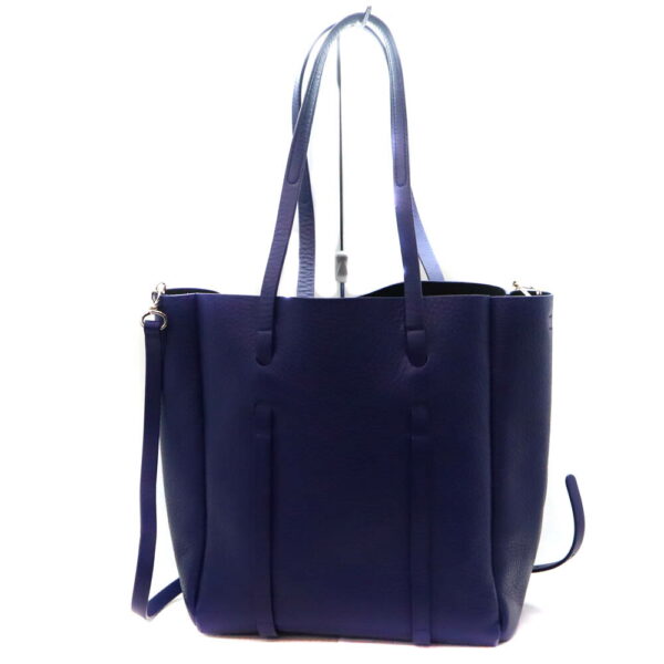 5287 2 Balenciaga Everyday XS Tote Bag Leather Blue