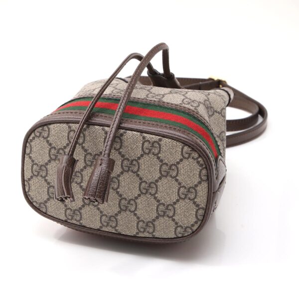 550620 96i3b 874506 Gucci Ophidia Leather Bucket Bag Beige