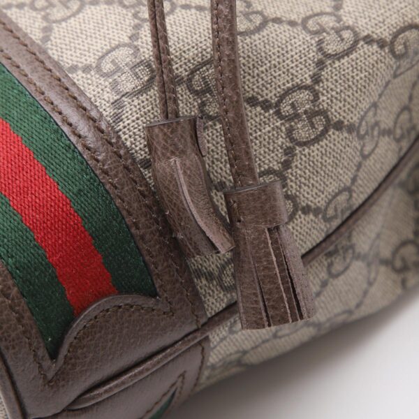 550620 96i3b 874508 Gucci Ophidia Leather Bucket Bag Beige