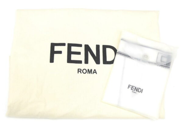 55208 10 Fendi Peekaboo Selleria Medium 2WAY Leather Gray