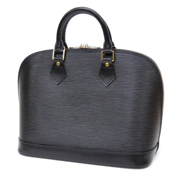 57002 1 Louis Vuitton Alma Handbag Epi Black