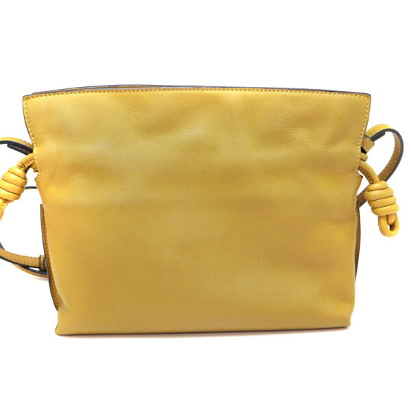 5722 2 Loewe Flamenco Clutch Mini Shoulder Bag Leather Yellow