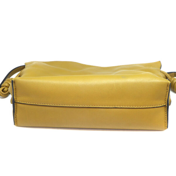 5722 5 Loewe Flamenco Clutch Mini Shoulder Bag Leather Yellow