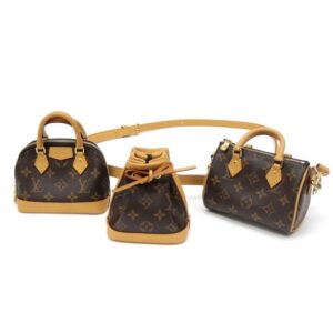 57268 1 Louis Vuitton Galliera PM Shoulder Bag Monogram Brown