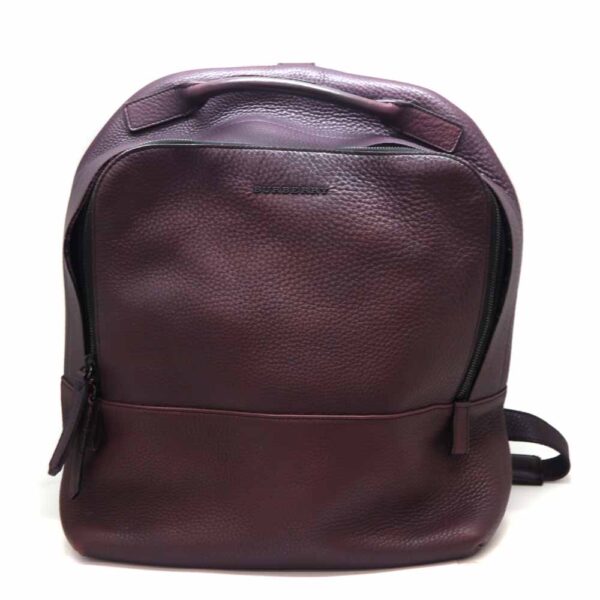 5924 1 Burberry Leather Backpack Purple