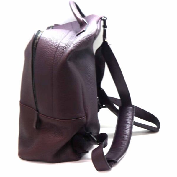 5924 4 Burberry Leather Backpack Purple