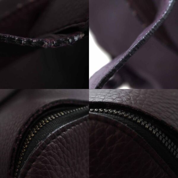 5924 8 Burberry Leather Backpack Purple