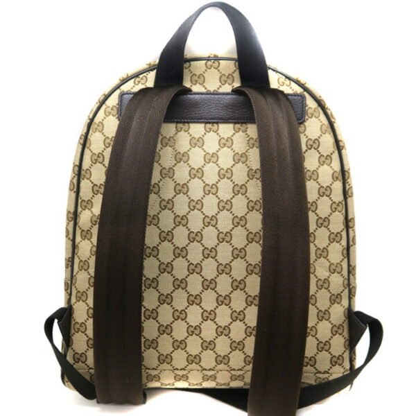 6216 2 Gucci Backpack Rucksack Canvas Beige Brown