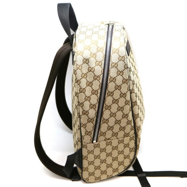 6216 4 Gucci Backpack Rucksack Canvas Beige Brown