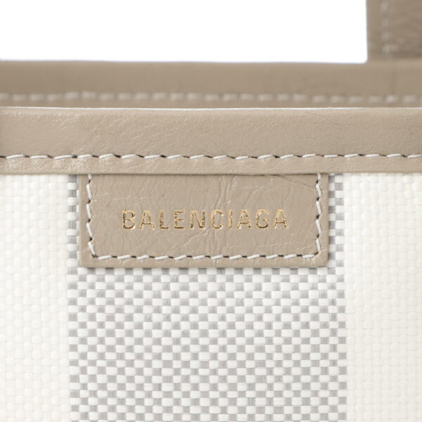 671404 2107s 297909 Balenciaga Shopper Small Handbag Beige