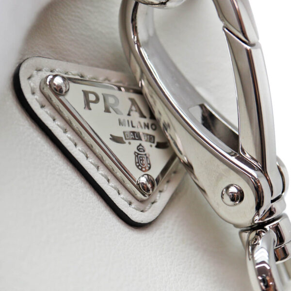 7123 11 Prada Triangle Leather Shoulder Bag