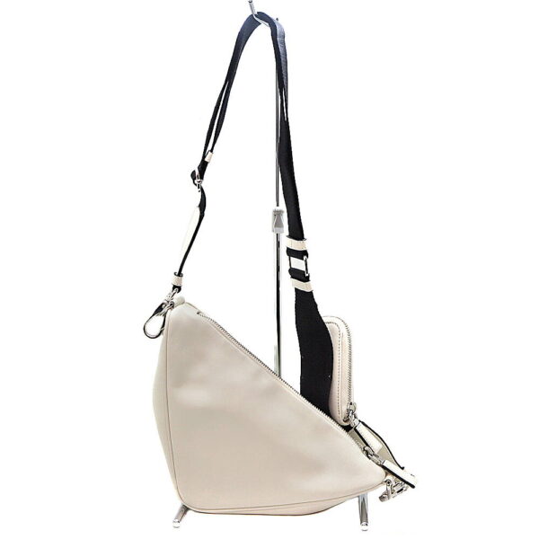 7123 2 Prada Triangle Leather Shoulder Bag