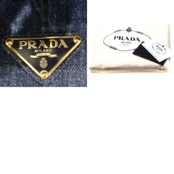 7149 13 Prada Kanapa Tote Bag Blue Denim