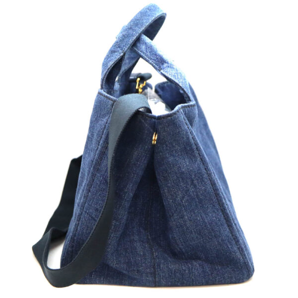 7149 4 Prada Kanapa Tote Bag Blue Denim