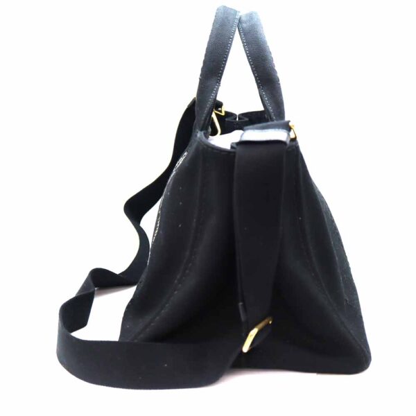 7281 3 Prada Kanapa Tote Bag Black Canvas