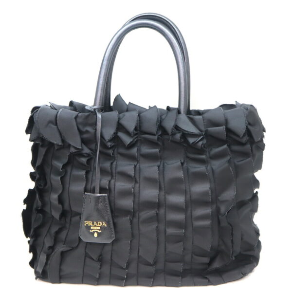 745 1 Prada Tote Bag Nylon Black