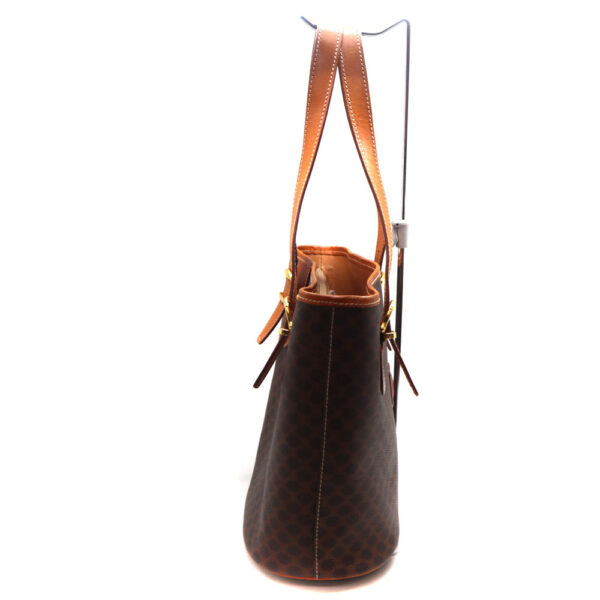 762 4 Celine Macadam Leather Handbag Brown