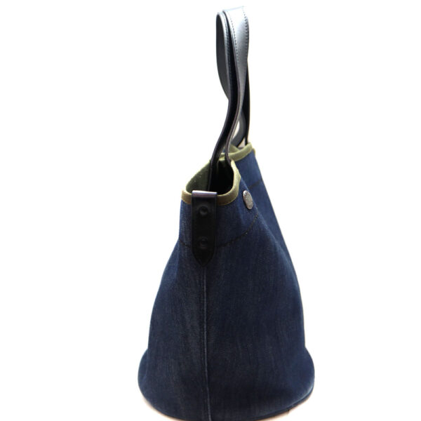 7621 3 Prada Denim Handbag Blue Denim