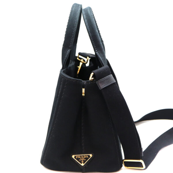 7765 4 Prada Kanapa Tote Bag Black Canvas